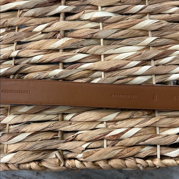 Polo Ralph Lauren Mens Belt Faux Crocodile Alligator Italian Leather Black Sz36 - Picture 4 of 12